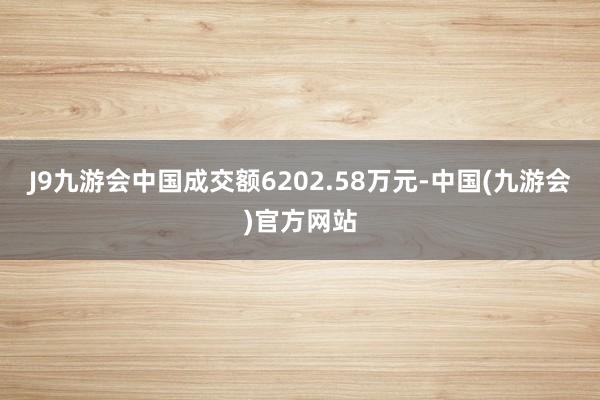 J9九游会中国成交额6202.58万元-中国(九游会)官方网站