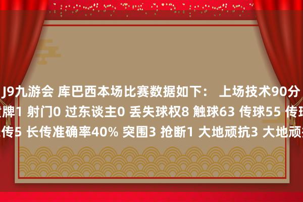 J9九游会 库巴西本场比赛数据如下： 上场技术90分钟 进球0 助攻0 黄牌1 射门0 过东谈主0 丢失球权8 触球63 传球55 传球见着力87.3% 长传5 长传准确率40% 突围3 抢断1 大地顽抗3 大地顽抗见效1 争顶1 争顶见效0 犯规1库巴西巴黎圣日耳曼巴塞罗那黄牌巴萨发布于：福建省-中国(九游会)官方网站