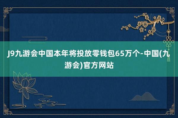 J9九游会中国本年将投放零钱包65万个-中国(九游会)官方网站